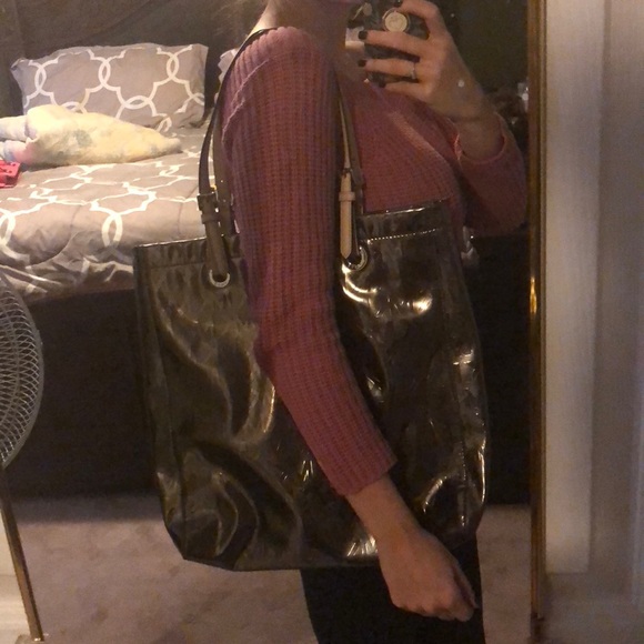 Michael Kors Metalic Silver Purse - Picture 4 of 7